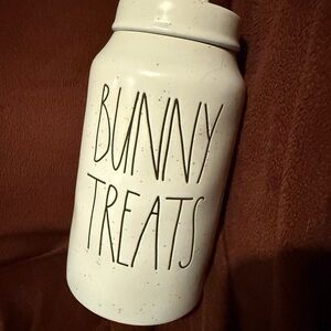 Rae Dunn bunny treats canister